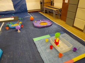 Messy play stations